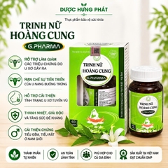 Viên uống Trinh Nữ Hoàng Cung G.Pharma giúp hỗ trợ giảm sự phát triển của u xơ hộp 60 viên