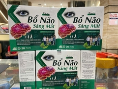 (Mua Sỉ Liên Hệ Zalo) Siro Bổ Não Sáng Mắt AC Hộp xanh giúp tăng cường tuần hoàn máu, giúp bảo vệ sức khỏe đôi mắt hộp 20 ống