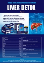 (Mua Sỉ Liên Hệ Zalo) Viên uống Liver Detox Gold giúp thanh nhiệt, giải độc gan, tăng cường chức năng gan hộp 60 viên