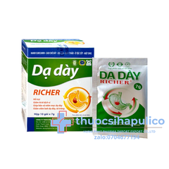 Dạ Dày Richer giúp giảm acid dịch vị, giúp bảo vệ dạ dày, giảm viêm loét dạ dày, tá tràng hộp 10 gói