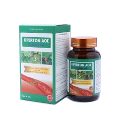 Viên uống giảm mỡ máu Liperton Aoe hỗ trợ giảm cholesterol, ngừa gan nhiễm mỡ hộp 30 viên