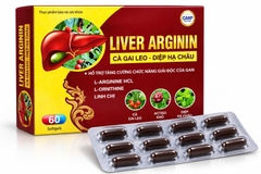 (Mua Sỉ Liên Hệ Zalo) Viên uống bổ gan Liver Arginin Cà Gai Leo - Diệp Hạ Châu giúp thanh nhiệt, giải độc gan hộp 60 viên