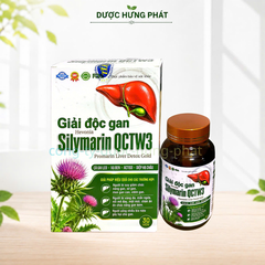 Giải độc gan Hevonia Silymarin QCTW3 Promarin Liver Detox Gold giúp thanh nhiệt, giải độc gan, giúp tăng cường chức năng gan hộp 30 viên
