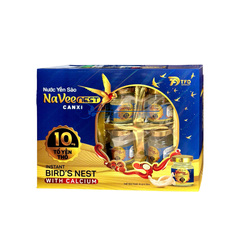 Nước Yến Sào Naveenest Canxi giúp bồi bổ cơ thể, tăng cường sức khoẻ hộp 6 lọ