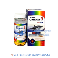 Viên uống Alaska Omega 3 giúp tăng cường thị lực tốt, tốt cho tim mạch hộp 60 viên