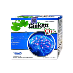 Viên uống bổ não Ginkgo Q10 giúp hoạt huyết, tăng cường lưu thông máu hộp 100 viên