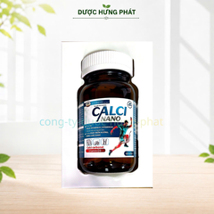 Viên uống Calci Nano giúp bổ sung calci, vitamin D3, vitamin K2, hỗ trợ phát triển xương, răng chắc khỏe hộp 60 viên