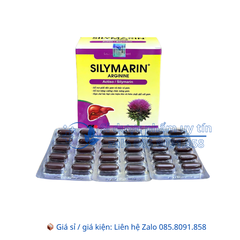 Viên uống bổ gan Silymarin Arginine giúp giải độc gan và bảo vệ gan, hỗ trợ tăng cường chức năng gan hộp 100 viên