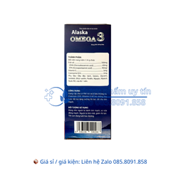 Viên uống Alaska Omega 3 giúp tăng cường thị lực tốt, tốt cho tim mạch hộp 60 viên