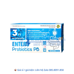 Men Entero Probiotics PB giúp bổ sung lợi khuẩn đường ruột giảm rối loạn tiêu hóa hộp 20 ống