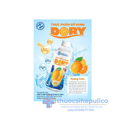 Bù nước điện giải Dory vị cam giúp bù nước điện giải lốc 6 chai