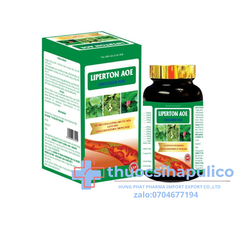 Viên uống giảm mỡ máu Liperton Aoe hỗ trợ giảm cholesterol, ngừa gan nhiễm mỡ hộp 30 viên