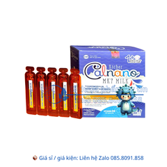 Siro Richer Calnano MK7 Milk giúp bổ sung Canxi, Vitamin D3, giúp xương, răng chắc khỏe, giúp phát triển chiều cao hộp 20 ống