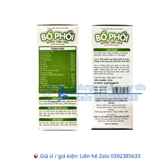 Siro Bổ Phổi Xuyên Tâm Liên Thymomodulin giúp bổ phổi, giảm ho, giảm đờm, giảm đau rát họng, khản tiếng hộp 20 ống