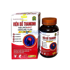 Viên Bổ Thankinh Neuromint Obisure Flex Platinum giúp cải thiện tình trạng mệt mỏi, nhức đầu, căng thẳng, mất ngủ, suy nhược thần kinh hộp 30 viên