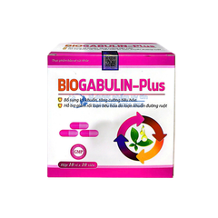 Viên uống men Biogabulin - Plus giúp bổ sung lợi khuẩn, tăng cường tiêu hóa hỗ trợ giảm rối loạn tiêu hóa hộp 100 viên