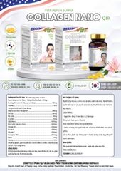 (Mua Sỉ Liên Hệ Zalo) Viên uống đẹp da Supper Collagen Nano Q10 giúp tăng độ ẩm, tăng đàn hồi cho da, giúp sáng đẹp da hộp 60 viên Hộp trắng