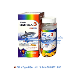 Viên uống Alaska Omega 3 giúp tăng cường thị lực tốt, tốt cho tim mạch hộp 60 viên