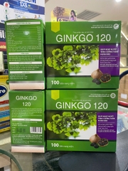 (Mua Sỉ Liên Hệ Zalo) Viên Bổ Não Ginkgo 120 giúp hoạt huyết, tăng cường tuần hoàn máu não hộp 100 viên