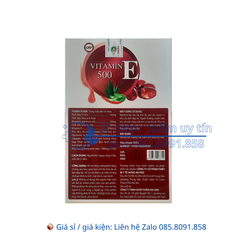 Viên uống trắng đẹp da Vitamin E đỏ 500 hộp 60 viên