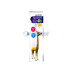 Siro aquadreim k2+d3 giúp bổ sung Vitamin D3 cho cơ thể, hỗ trợ tăng cường hấp thu và chuyển hóa Canxi hộp 10ml