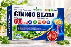 (Mua Sỉ Liên Hệ Zalo) Viên uống Bổ Não thông mạch Ginkgo Biloba Cere Brain Max Xanh Dương giúp hoạt huyết, tăng cường lưu thông máu hộp 100 viên