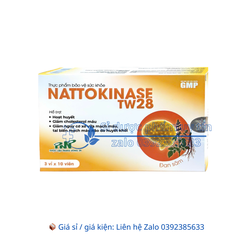 Bổ Não NattOkinase tw28 giúp hoạt huyết giúp giảm cholesterol máu hộp 30 viên