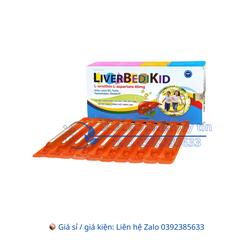Siro mát gan Liverbedikid giúp thanh nhiệt, giải độc gan, mát gan hộp 20 ống