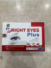 (Mua Sỉ Liên Hệ Zalo) Viên uống bổ mắt Bright Eyes Plus giúp cải thiện thị lực, giảm các biểu hiện khô mắt, mỏi mắt, giảm nguy cơ thoái hóa mắt hộp 30 viên