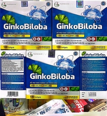 Viên uống bổ não Ginko Biloba giúp hỗ trợ tăng cường lưu thông máu não hộp 100 viên