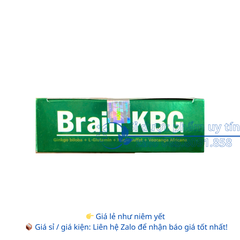 Viên Uống Bổ Não Brain KBG giúp tăng cường tuần hoàn máu đau đầu, chóng mặt, suy giảm trí nhớ hộp 30 viên