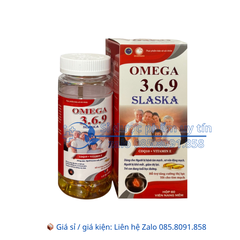 Viên uống Omega 3.6.9 Slaska giúp tăng cường thị lực, tốt cho tim mạch hộp 60 viên