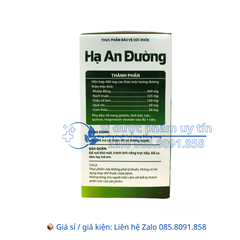 Viên uống Hạ An Đường giúp tăng cường chuyển hóa lượng đường trong máu, hỗ trợ cải thiện chỉ số đường huyết hộp 30 viên