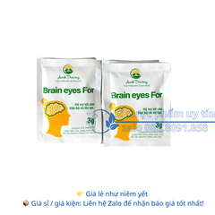 Cốm bổ não Brain Eyes For giúp hỗ trợ tốt cho não bộ và thị lực hộp 30 gói