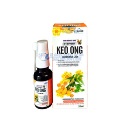 Dung Dịch Xịt Họng Everest Keo Ong giúp vệ sinh, làm sạch miệng, họng, làm dịu cổ họng hộp 20 ml