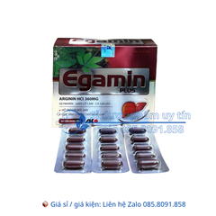 Viên uống bổ gan Egamin Plus giúp giải độc gan, giúp tăng cường chức năng gan hộp 60 viên