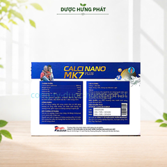 Viên uống Calcinano MK7 Plus giúp bổ sung canxi, giúp xương và răng chắc khỏe hộp 60 viên