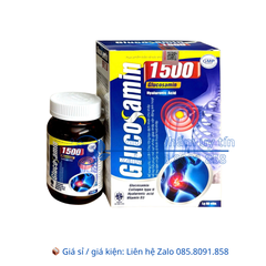 Viên uống Glucosamin 1500 giúp khớp vận động linh hoạt, ngừa thoái hoá khớp hộp 60 viên