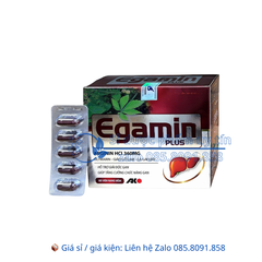 Viên uống bổ gan Egamin Plus giúp giải độc gan, giúp tăng cường chức năng gan hộp 60 viên