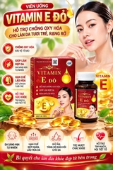 (Mua Sỉ Liên Hệ Zalo) Viên uống Vitamin E Đỏ Viên Vàng giúp hỗ trợ chống oxy hóa, giúp bảo vệ và hạn chế lão hóa da, giúp da sáng, mịn hộp 30 viên