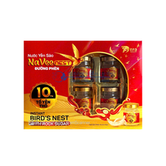 Nước Yến Sào Naveenest Đường Phèn giúp bồi bổ cơ thể, tăng cường sức khoẻ hộp 6 lọ