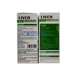 Viên uống bổ gan Liver Arginin giúp thanh nhiệt, giải độc gan hộp 60 viên