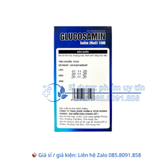 Viên uống Glucosamin Sulfat 2NaCl 1500 giúp làm trơn ổ khớp, giúp khớp vận động linh hoạt hộp 60 viên