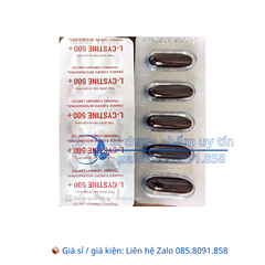 Viên uống L-Cystine 500+ giúp chống oxy hóa, giúp cải thiện sạm da, giúp tóc, móng chắc khỏe hộp 60 viên