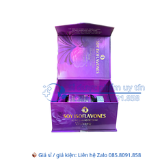 Viên uống Soy Isoflavones giúp bổ huyết, giúp da tươi sáng, hồng hào, giúp cải thiện tình trạng lão hóa da hộp 30 viên