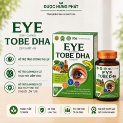 Viên uống bổ mắt Eye Ruby Omekid Tobe DHA giúp tăng cường thị lực, giảm các triệu chứng khô mắt, mỏi nhìn mờ hộp 60 viên