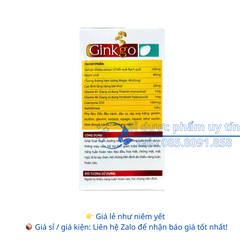 Viên uống Bổ não Ginkgo giúp hoạt huyết dưỡng não, tăng cường tuần hoàn và lưu thông máu não hộp 100 viên