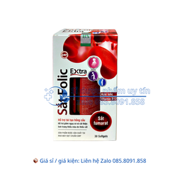 Viên uống Sắt Folic Extra giúp bổ sung sắt, acid folic và vitamin hộp 30 viên