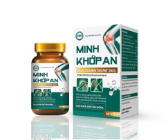 (Mua Sỉ Liên Hệ Zalo) Minh Khớp An Glucosamin Sulfat 2KCL giúp làm trơn ổ khớp, giúp khớp vận động linh hoạt hộp 30 viên