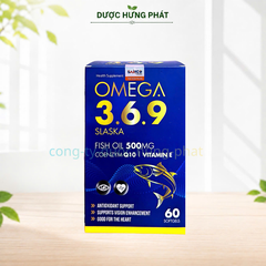 Viên uống Omega 3.6.9 Slaska giúp tăng cường thị lực, tốt cho tim mạch hộp 60 viên